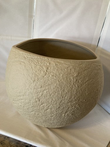 Audo Copenhagen Plantar Planter H26 10.2â By MENU Unglazed Stoneware Curvy Base