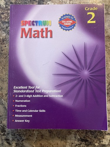 Work Book LOT Grade 2 Daily Phonics Spectrum  Math Reading Homeschool Education