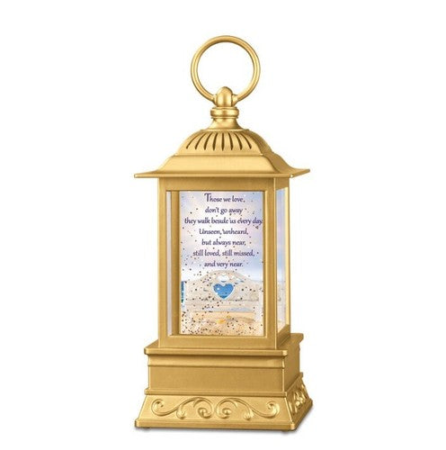 NEW Danbery Mint Forever With Me Remembrance Lighted Water Lantern Hanging Gold