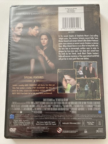 BRAND NEW The Twilight Saga: New Moon (DVD, 2009) Pattinson Vampire Love Movie