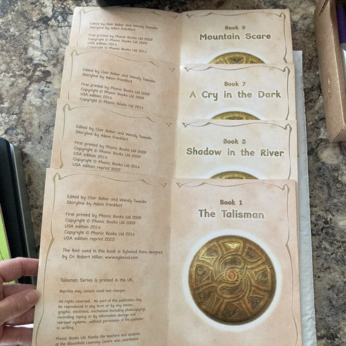 Phonic 4 BOOK LOT: Talisman 1 Series A Cry In The Dark Talisman Mountain Scare