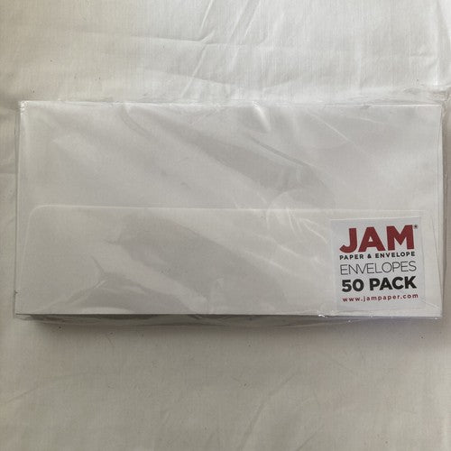 JAM PAPER #16 Commercial Envelopes with Wallet Flap - 6 x 12 - White - 50/Pack