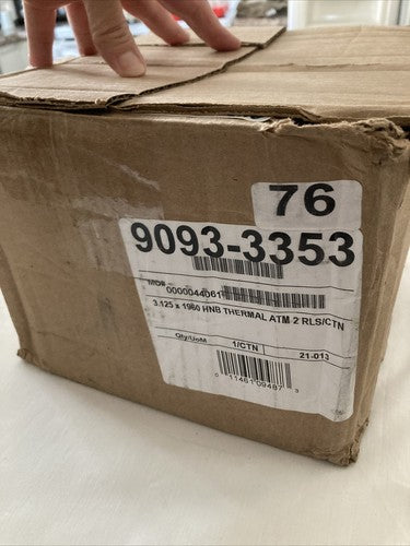2 Rolls HNB Thermal ATM Paper Rolls 3 1/4â x 1960 Heavy Weight Thermal Receipt