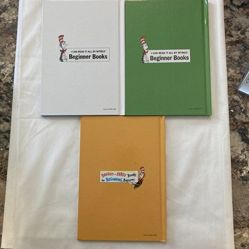 3 NEW BOOKS Dr. Suess Go Dog Go! 10 Apples Up On Top! Hand, Hand, Fingers, Thumb