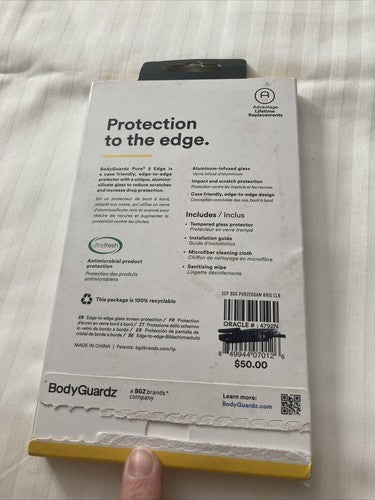 Bodyguardz Pure 2 Edge Tempered Glass Screen Protector iPhone 12 Pro Max
