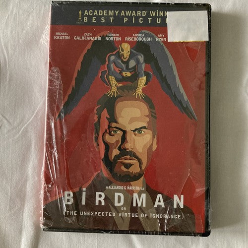BRAND NEW Bird Man DVD Unexpected Virtue Of Ignorance Galifianakis Keaton