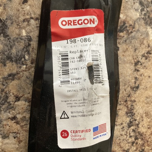 3-Pack Oregon 198-086 Lawn Mower Blade 17-3/4â Cub Cadet 74204053 Stens Rotary
