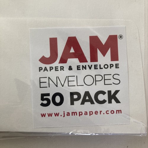 JAM PAPER #16 Commercial Envelopes with Wallet Flap - 6 x 12 - White - 50/Pack