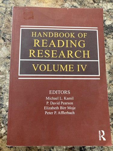 BOOK: Handbook of Reading Research Volume IV 4 Four  College Education Material