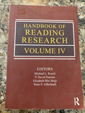 BOOK: Handbook of Reading Research Volume IV 4 Four  College Education Material