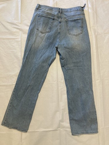 SONG Womenâs Flare Jeans Light Wash Casual 90's Boyfriend Denim Pants 13/31