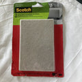 NEW 2 Scotch Felt Pads Felt Furniture Pads for Protecting Hardwood Floors Beige