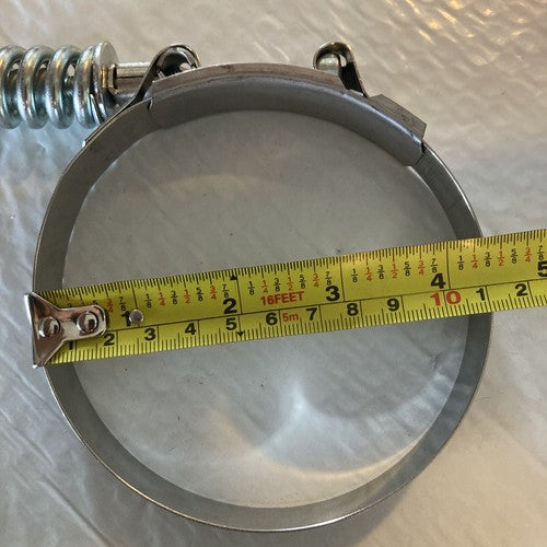 NEW Heavy Duty Spring Loaded T-Bolt Clamp Auto Car CS 3085508 4.56" - 4.88"