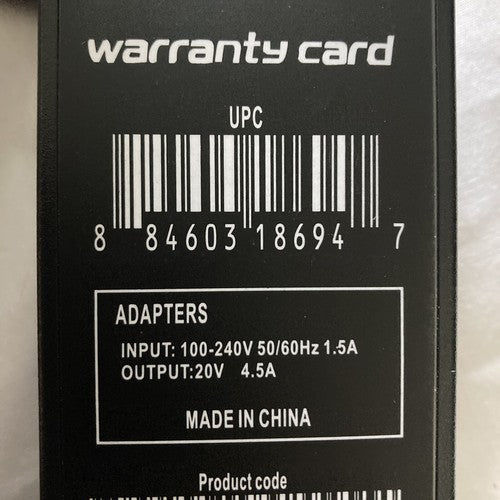NEW Warranty Card Adapter charger laptop replacement cord cable box computer