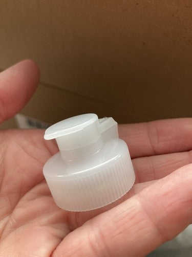 2-pack Squeeze 32 oz Sauce HDPE Plastic Cylinder Bottles White Flip Top Cap