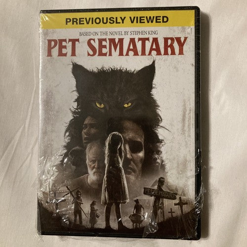 Pet Sematary (DVD, 2019, REMAKE) Stephen King Scary Horror Movie Halloween