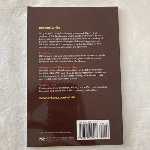 BOOK: The Norton Mix Composition Bergen Community College Writing 101 Visual