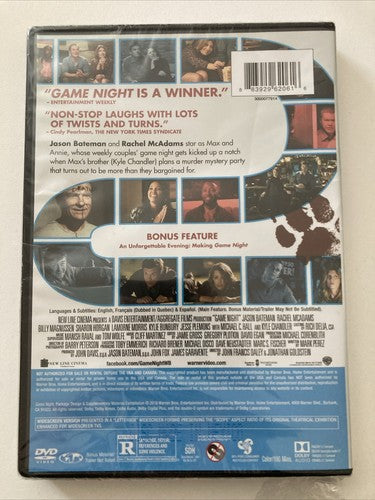 BRAND NEW DVD ð Game Night (2018) Jason Bateman Rachel McAdams Comedy Movie R