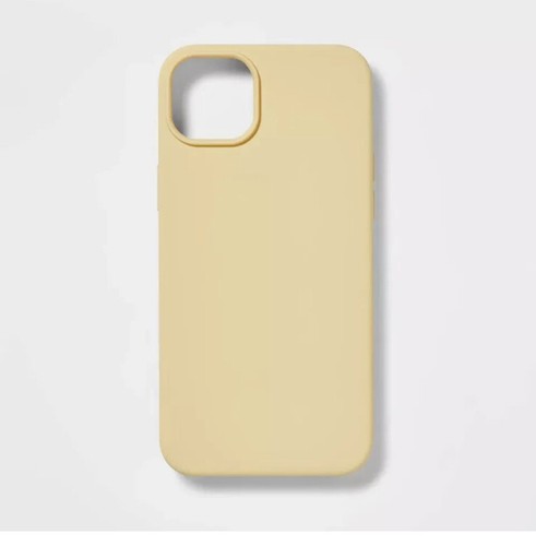 Apple iPhone 14 Plus Silicone Soft Phone Case - Mist Yellow by Heyday Protective