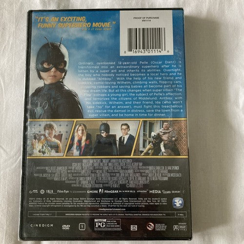 BRAND NEW Antboy (DVD, 2013, Widescreen) Oscar Dietz PG Family Kid Movie