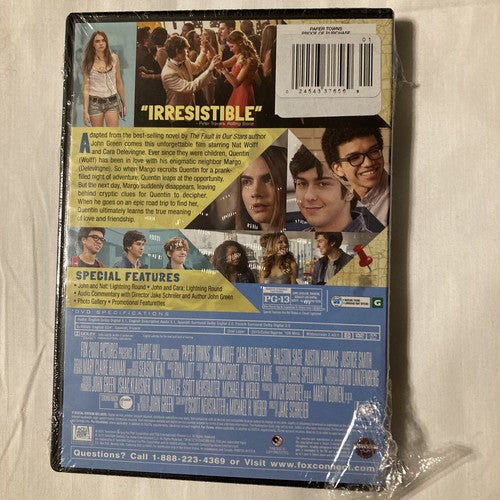 BRAND NEW Paper Towns (DVD) Cara Delevingne Nat Wolff  Movie Get Lost Get Found