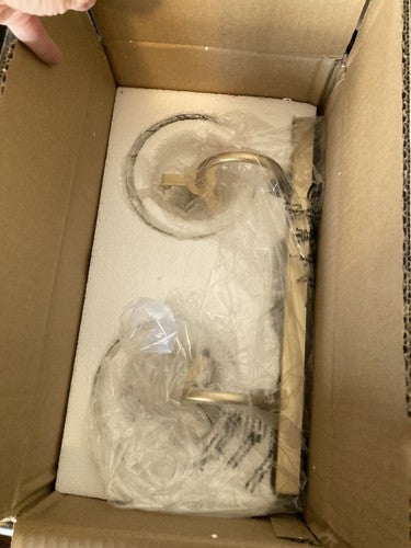 Bathroom Vanity Light Fixtures, 2 Lights Gold Bathroom Light Fixtures with Clear