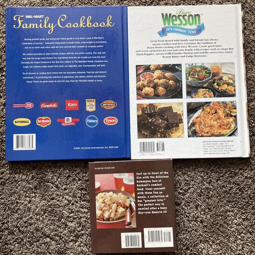 QTY: 3 COOKBOOKS Rachael Ray Top 30 Minutes Meals Down Home Cooking Walmart Book