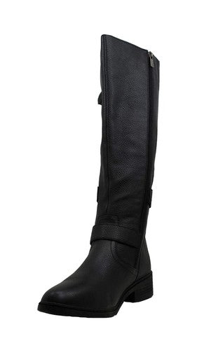 American Rag Womens Size 9 M Collins Suede Almond Toe Knee High Black Leather