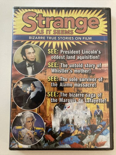 BRAND NEW Strange As It Seems - Bizarre True Stories On Film (DVD) True Stories