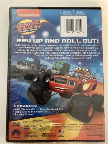 BRAND NEW DVD Nickelodeon Blaze & The Monster Machines AXEL CITY GRAND PRIX