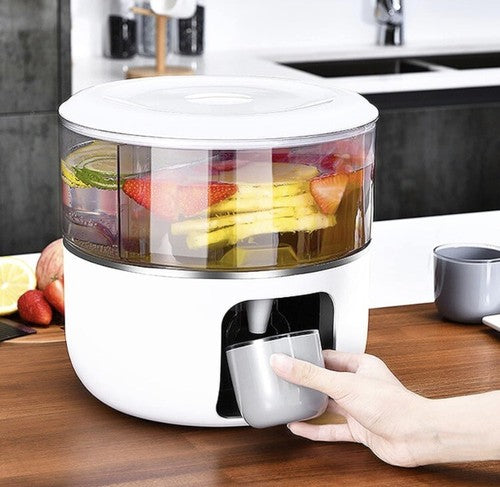 1.45 Gallon Drink Dispenser Fridge Juice Containers W/ Lids Tea Holiday Party