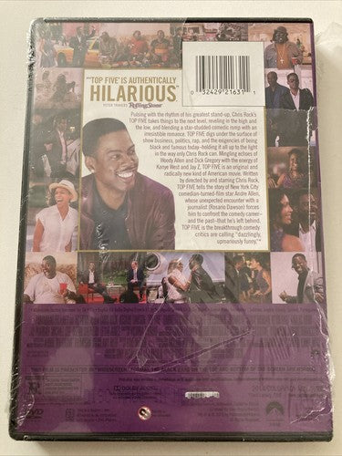BRAND NEW Top Five Chris Rock DVD Rosario Dawson Comedy Movie