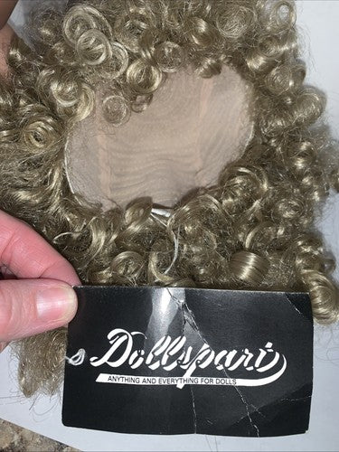 NEW Dollspart Doll Wig Curly Size 13 Blonde Ringlets 01022 Curls Synthetic Fiber