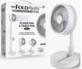 NEW FOLDAWAY FAN DELUXE Rechargeable Ultra Lightweight Portable Compact Fan