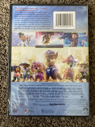 PAW Patrol: The Movie (DVD, 2021) Brand NEW Nickelodeon Rated G Puppy Dogs Pets