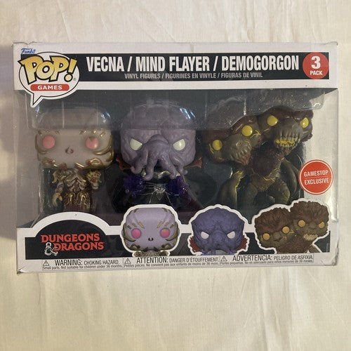 Funko Pop! Vinyl: Dungeons & Dragons - Vecna / Mind Flayer / Demogorgon - 3 Pack