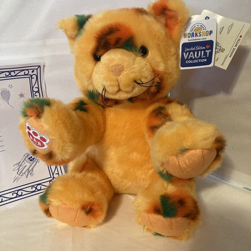 NWT RARE LIMITED EDITION Build A Bear PUMPKIN KITTY BAB Vault Orange Halloween