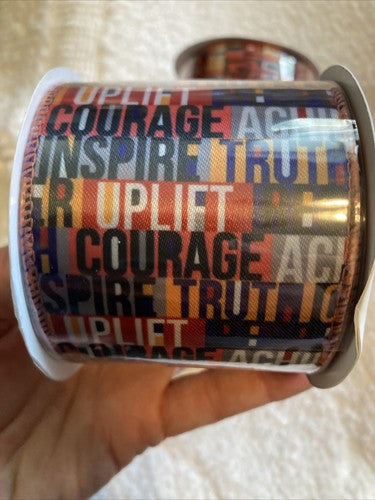 3 Wired Ribbon 2 1/2â 2.5 In Inspirational WordsBlack History Month One Together