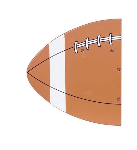NIB Trend lab football shelf W/ pegs Sports Boys Room Decor Shelve 100339 Wood