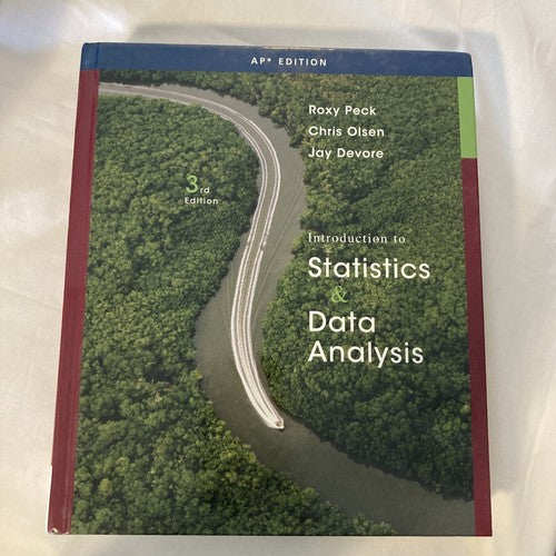 Intro to Statistics & Data Analysis AP Edition by Roxy Peck: Used BOOK College