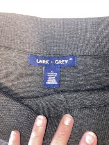 Lark & grey ladies Knit pants size XL X-Large Cargo Pocket Button Stretch Cozy