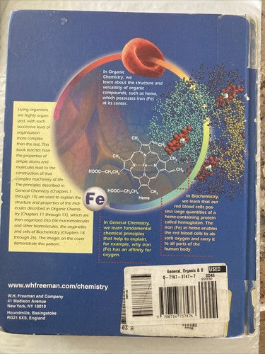 BOOK: General Organic And Biochemistry Ira Blei George Odian CD ROM included Web