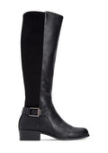 ALFANI Womens Black Arch Support Kallumm Block Heel Zip-Up Riding Boot 7 M