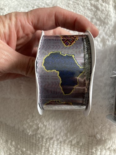 3 Wired Ribbon 1 1/2â 1.5 Inch Africa Black History Month One Together Lavender