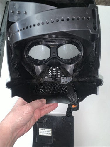 STAR WARS DARTH VADER HALLOWEEN PLASTIC HELMET MASK TALKING CONTROL PANEL 2004
