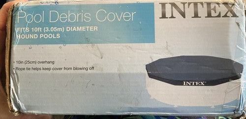 Intex Above Ground Pool Cover for 10ft Round Metal Frame Above Pools 28030E