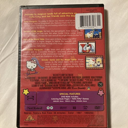 BRAND NEW Hello Kitty Saves the Day (DVD, 2003) Movie MGM Kids 5 Episode