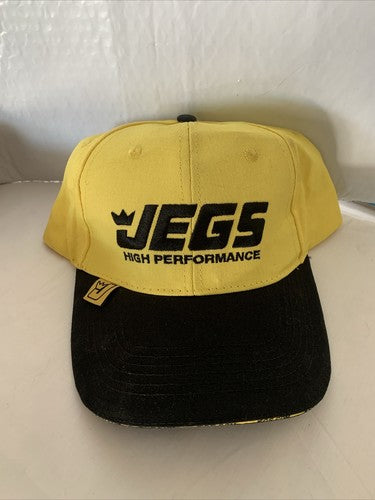 ð¥JEGS High Performance Adjustable Cap Hat *NICE* Fast Ship!!! Black Yellowð¥