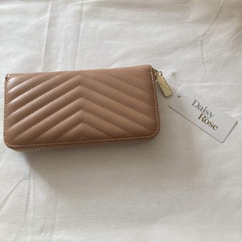 Daisy Rose Womenâs Zip-Around Wallet & Phone Clutch BLUSH RFID Blocking - Vegan