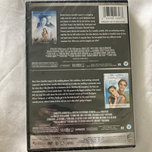 Maid in Manhattan / The Wedding Planner Double Feature DVD 2013 Jennifer Lopez